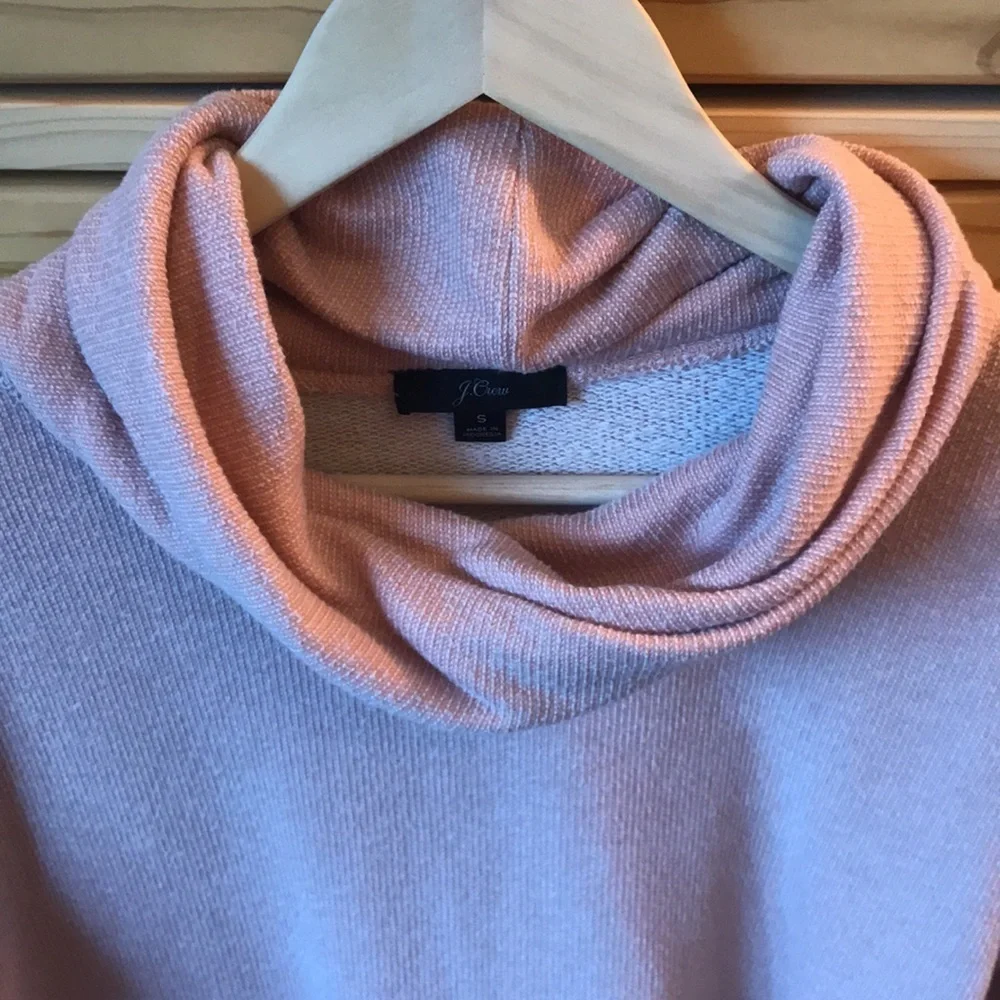 J. Crew Funnel Neck Sweater Pink AE783 Size Small